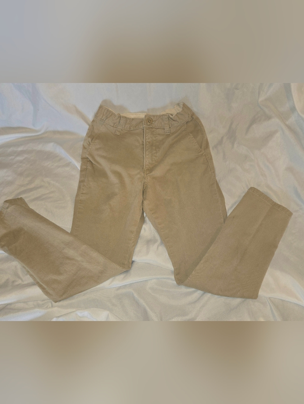 GAP Kids Boys Size 8 Slim Tan Adjustable Waist Khaki Pants